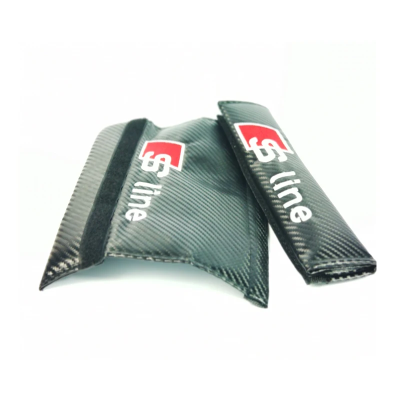 2 шт. углеродного волокна мягкие автомобильный ремень Pad Плечо защиты накладка на