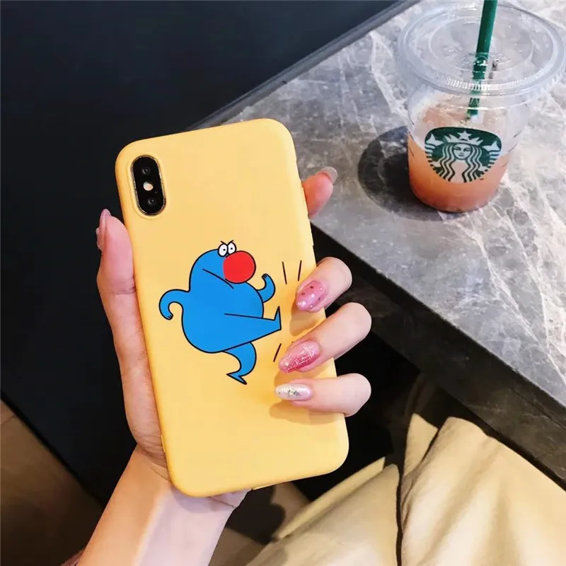 Cartoon Funny Phone Case For Apple iphone XS Max XR 8 8plus 7 7plus 6S/6 Plus Cute Kicking Ass Cover Soft TPU Cases |
