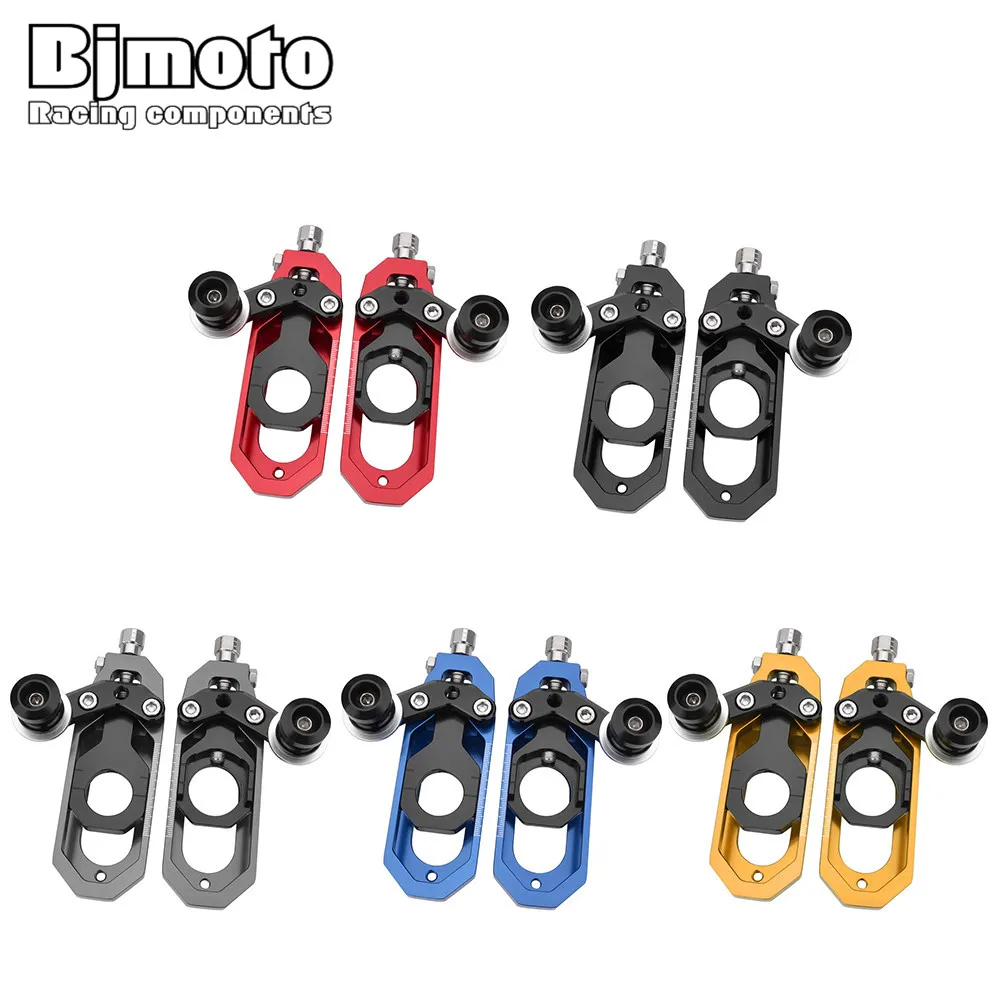

BJMOTO Motorcycle Accessories For Yamaha YZF R6 2008-2015 Motorbike CNC Aluminum Chain Adjusters Tensioners Catena Spools