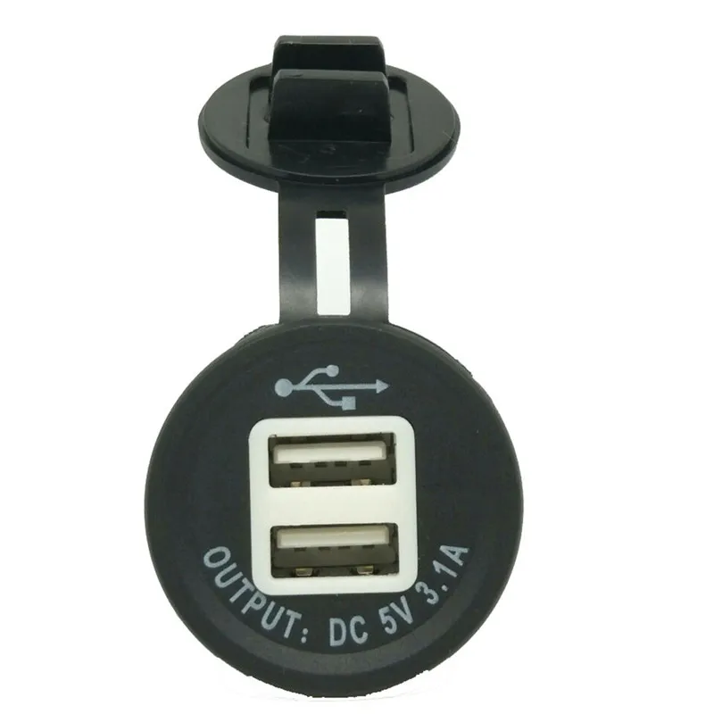 Автомобильное зарядное устройство kongyide Mini Dual USB для мотоцикла источник питания