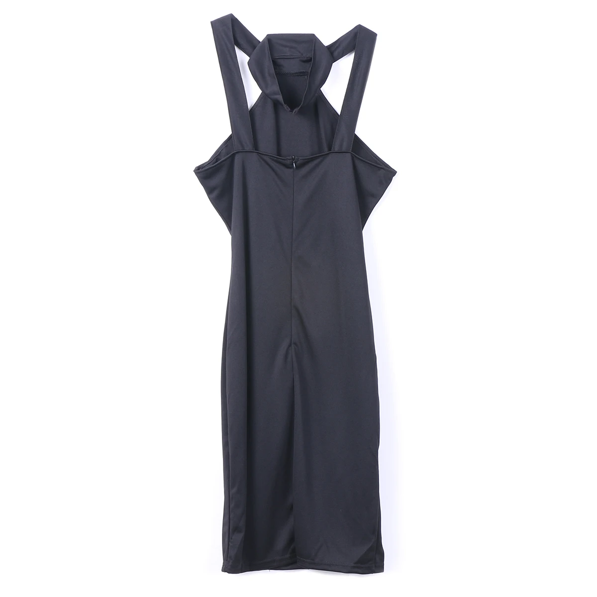 Сексуальное женское Бандажное облегающее платье без рукавов с лямкой на шее