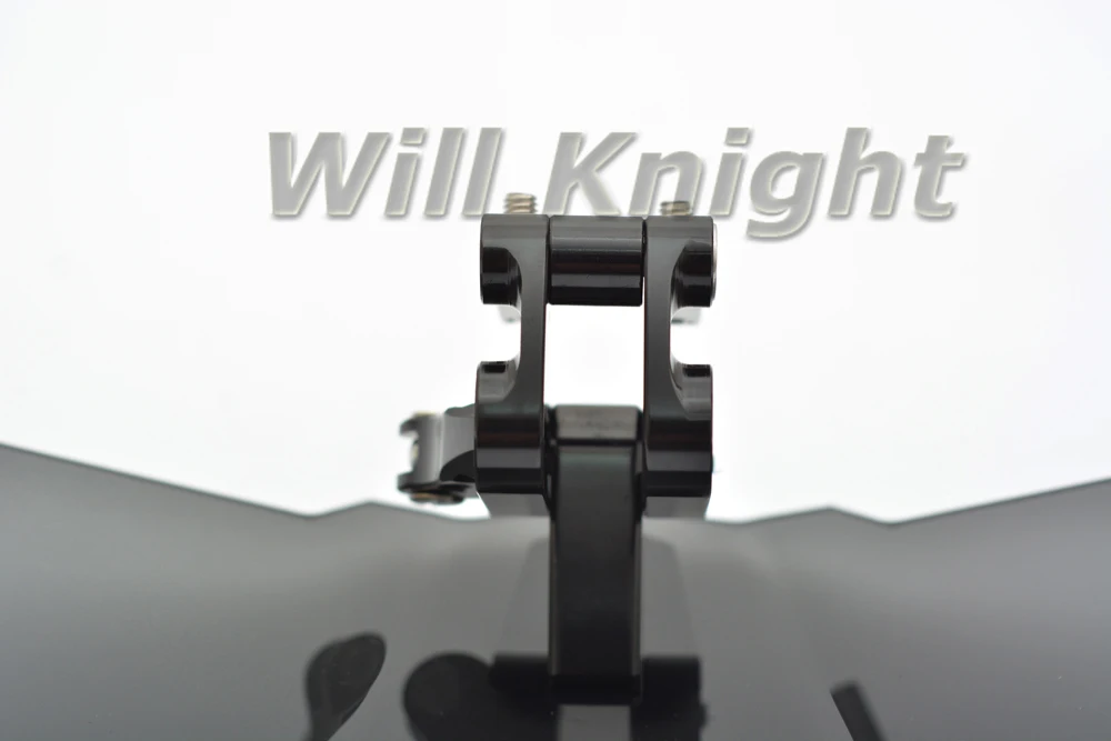 Регулируемое ветровое стекло с воздушным потоком черный Болтовой Регулируемый