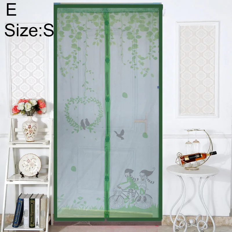 Magnetic Door Mesh Curtain Insect Mosquito Net Screen Bug Fly Guard Soft Cartoon Best Price - Цвет: 90cmX210cm
