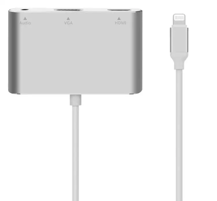 LBSC для VGA HDMI конвертер цифровой AV ТВ кабель адаптер Apple iPad iPhone X 8 7 6 Plus 4K|Кабели