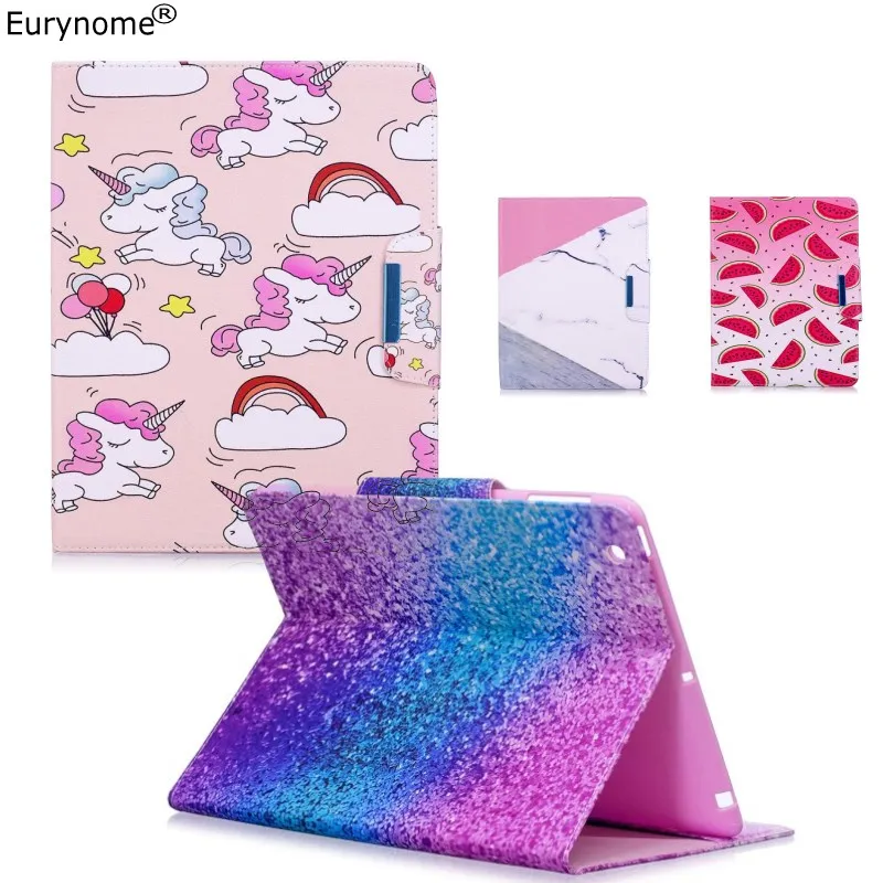 Чехол для Ipad Mini Pu кожаный чехол мультяшный Единорог кошелек карта флип mini 2 3 4 Apple