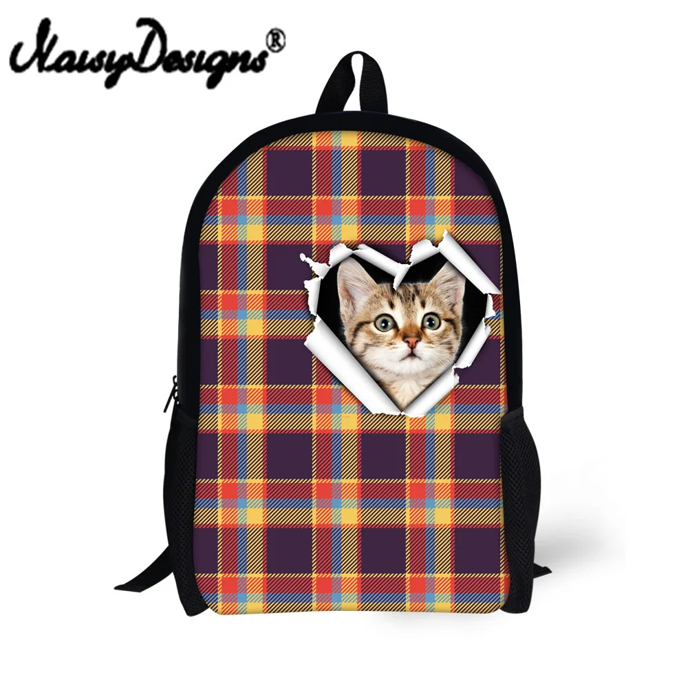 Веселые школьные сумки в форме котенка Китти для студентов Kawaii легкие удобные