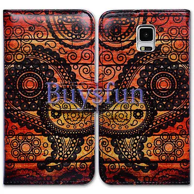 Bcov Черный Пейсли Шаблон Кожаный Бумажник Чехол Обложка Для Samsung Galaxy Note 3 103026789|cover