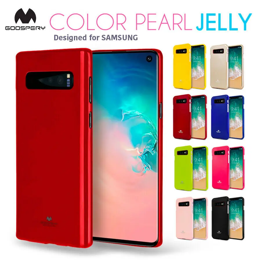 Оригинальный мягкий защитный тонкий чехол Mercury Goospery Pear для Samsung Galaxy S10|Бамперы| |