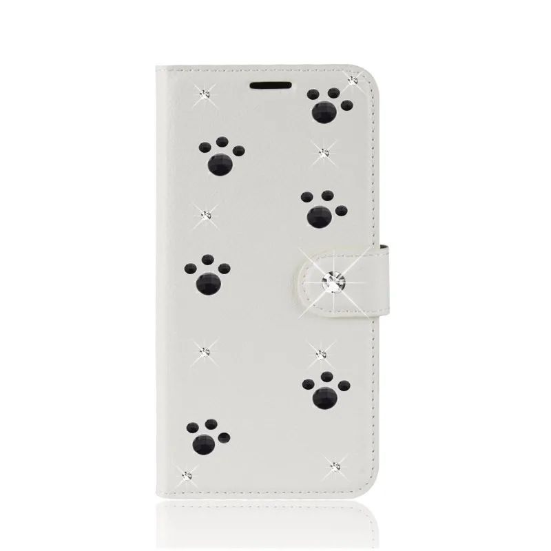 Кожаный чехол для Alcatel 1X 5059D держатель телефона сумка alcatel 1x1 X 5059x стэндер Алмазный