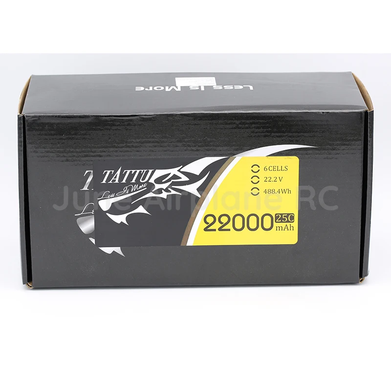 Батарея TATTU 22000mAh 22 2 V 6S литий полимерный аккумулятор 25C для большой нагрузки