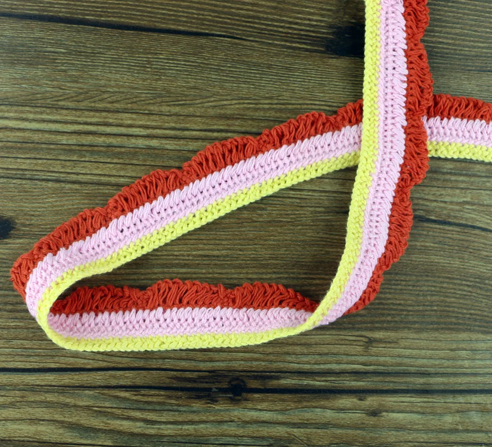 Цветной хлопковый рулон кружевной ленты лидер продаж трикотажная клейкая лента