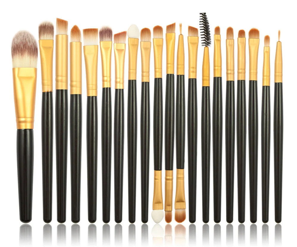 Профессиональный набор кисточек для макияжа 20 шт. тональный Набор теней век