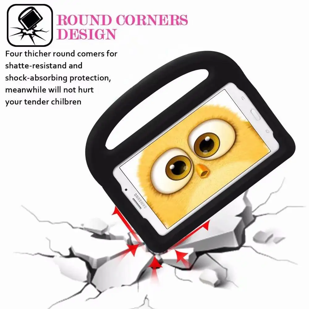 For Samsung Galaxy Tab 4 8.0 T330 T331 SM-T330 SM-T331 8'' case Sparrow Pattern handle stand silicon and PC Kids cover funda+Pen |