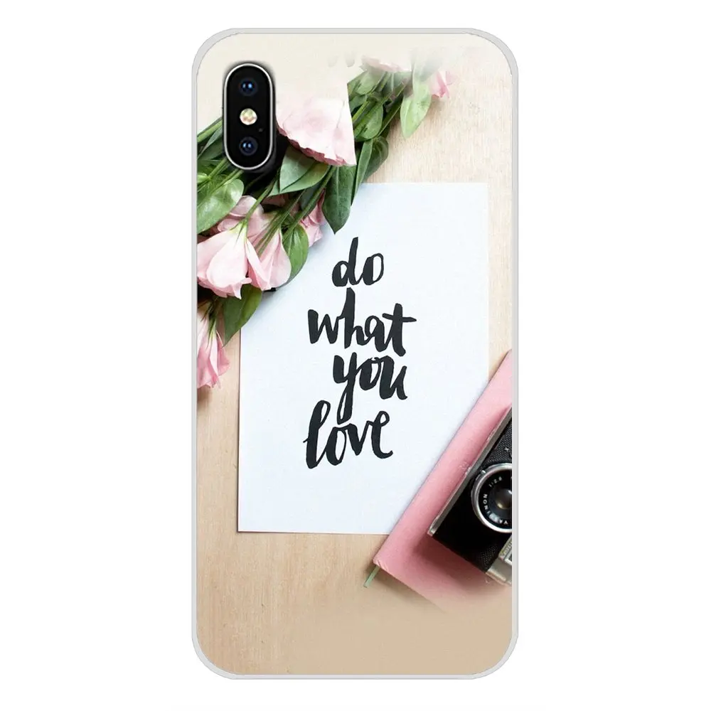 Цветы буквы любовь цитаты силиконовый чехол для телефона Apple iPhone X XR XS MAX 4 4S 5 5S 5C SE 6