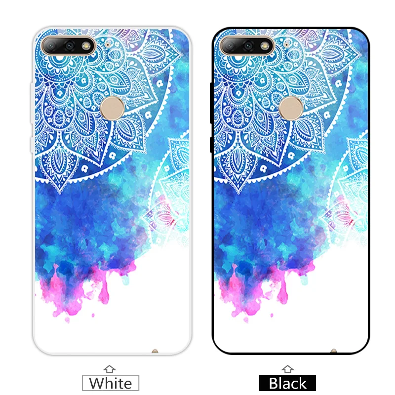 5 99 дюйма ТПУ для Huawei Y7 Prime 2018 телефон с мультяшным рисунком чехол Enjoy 8/Nova 2 Lite