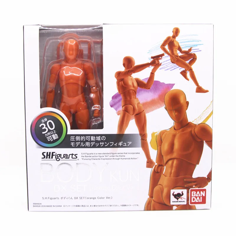 Многофункциональные подвижные фигурки SHFiguarts BODY KUN/BODY CHAN серый/оранжевый цвет Ver ПВХ фигурка Коллекционная модель игрушки