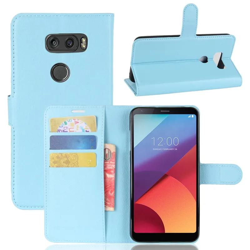 Роскошный флип чехол из искусственной кожи для LG V30 V 30 кожаный бумажник с