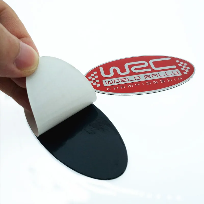 3D WRC World Rally Championship эмблема из алюминиевого сплава наклейка Черный Красный