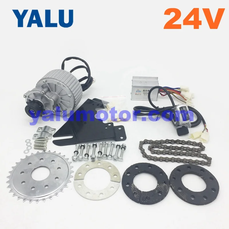 24V Thumb Throttle 24/36V 450W левый электрического трехколесного велосипеда Conversion Kit с MY1018 unitemotor 12 т левый и свободный комплект для электрического велосипеда самокат комплекта мотор - Цвет: 24V Thumb Throttle