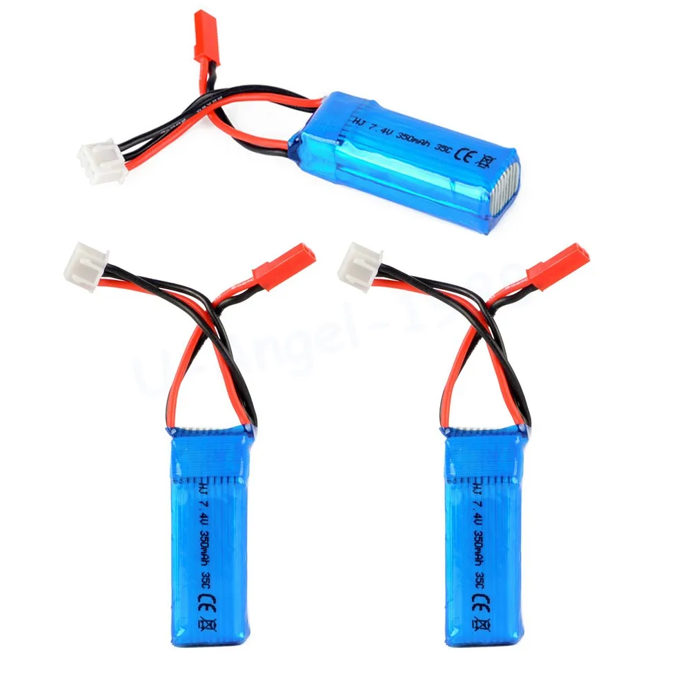 

3pcs/lot 2S 7.4V 350mAh 35C Lipo Battery For Mini RC Helicopter Quadcopter Airplane Model DLG1000 F300BL DTS130