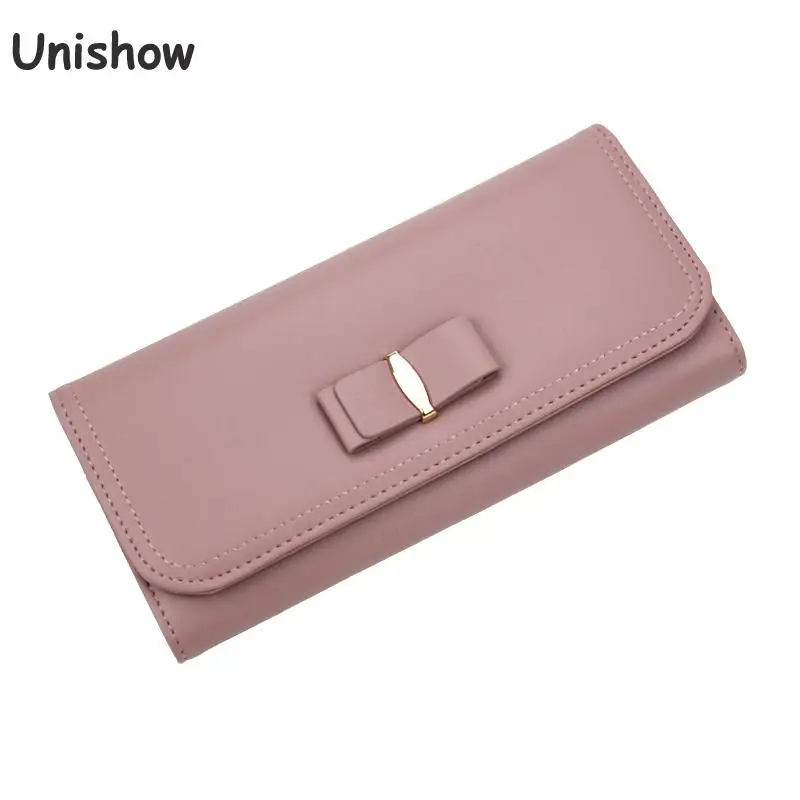 Женский Повседневный Элегантный длинный кошелек Unishow брендовый Дамский бумажник