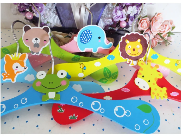 1 шт. детская вешалка с мультяшным животным для малышей детское деревянное пальто