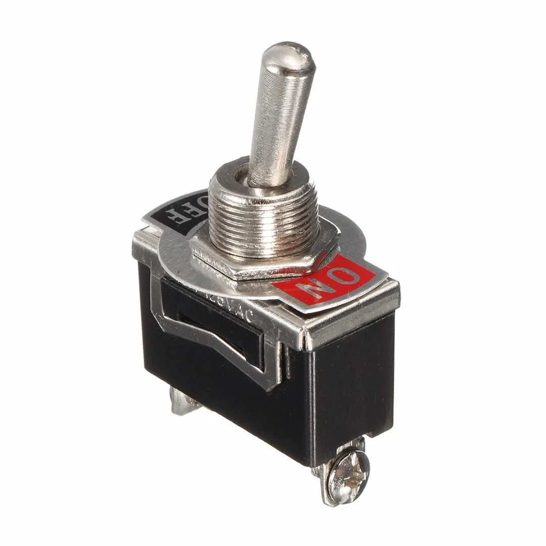 Новый 1 комплект переключатель сверхмощный ON/OFF SPST маленький Flick 6A/250V AC 10A/125V с