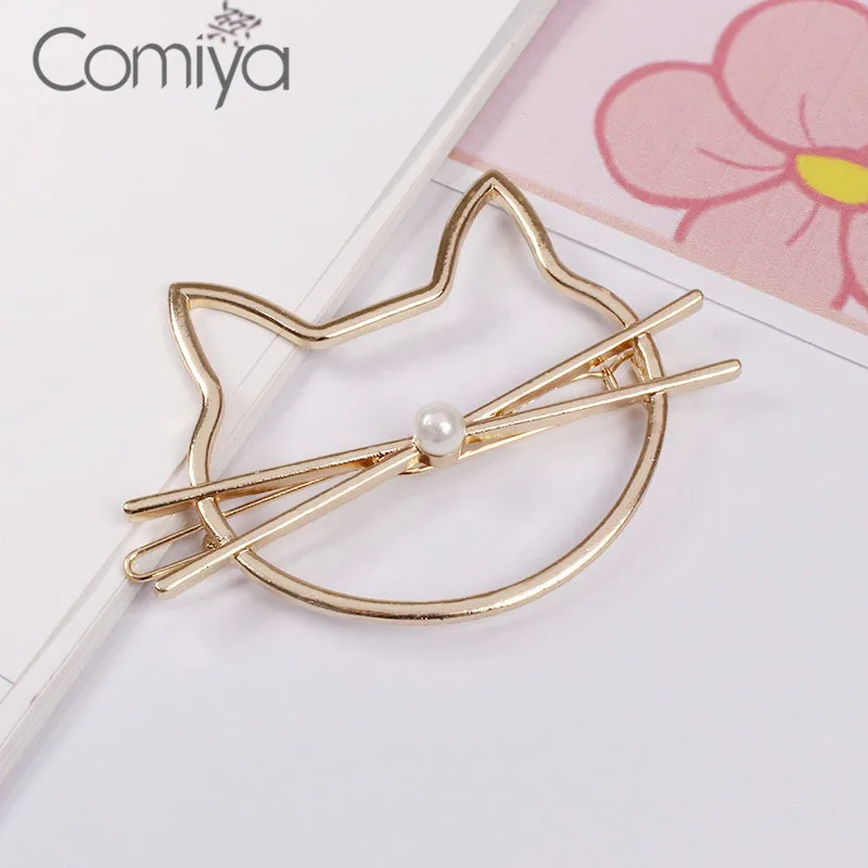 Comiya заколки Золото Цвет цинковый сплав ювелирные изделия Cat женские аксессуары