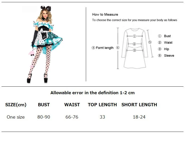 Женский костюм для косплея Алиса в стране чудес | Тематическая одежда и униформа