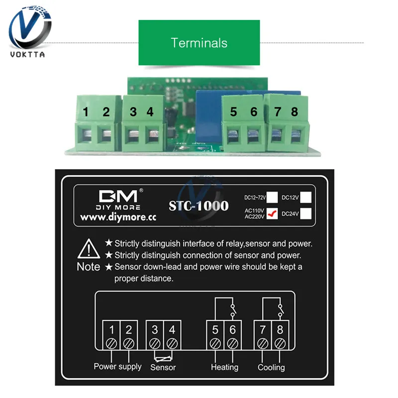 STC-1000 AC 110V 220V 10A светодиодный цифровой регулятор температуры Терморегулятор термостат инкубатор с нагревателем и охладителем-50-110
