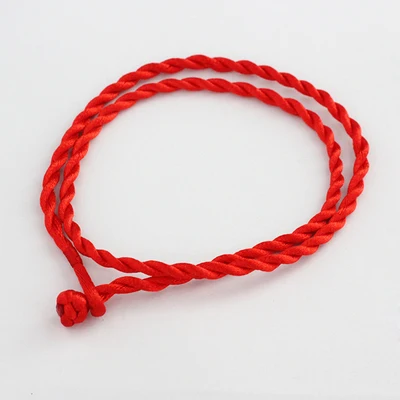 3MM Red 10 шт. 2/3 мм черный/красный 50 см; Сатиновые туфли шнур Твист нитки Цепочки и ожерелья подходят европейские очаровательные бусины/кулон ювелирные изделия аксессуары - Окраска металла: 3MM Red