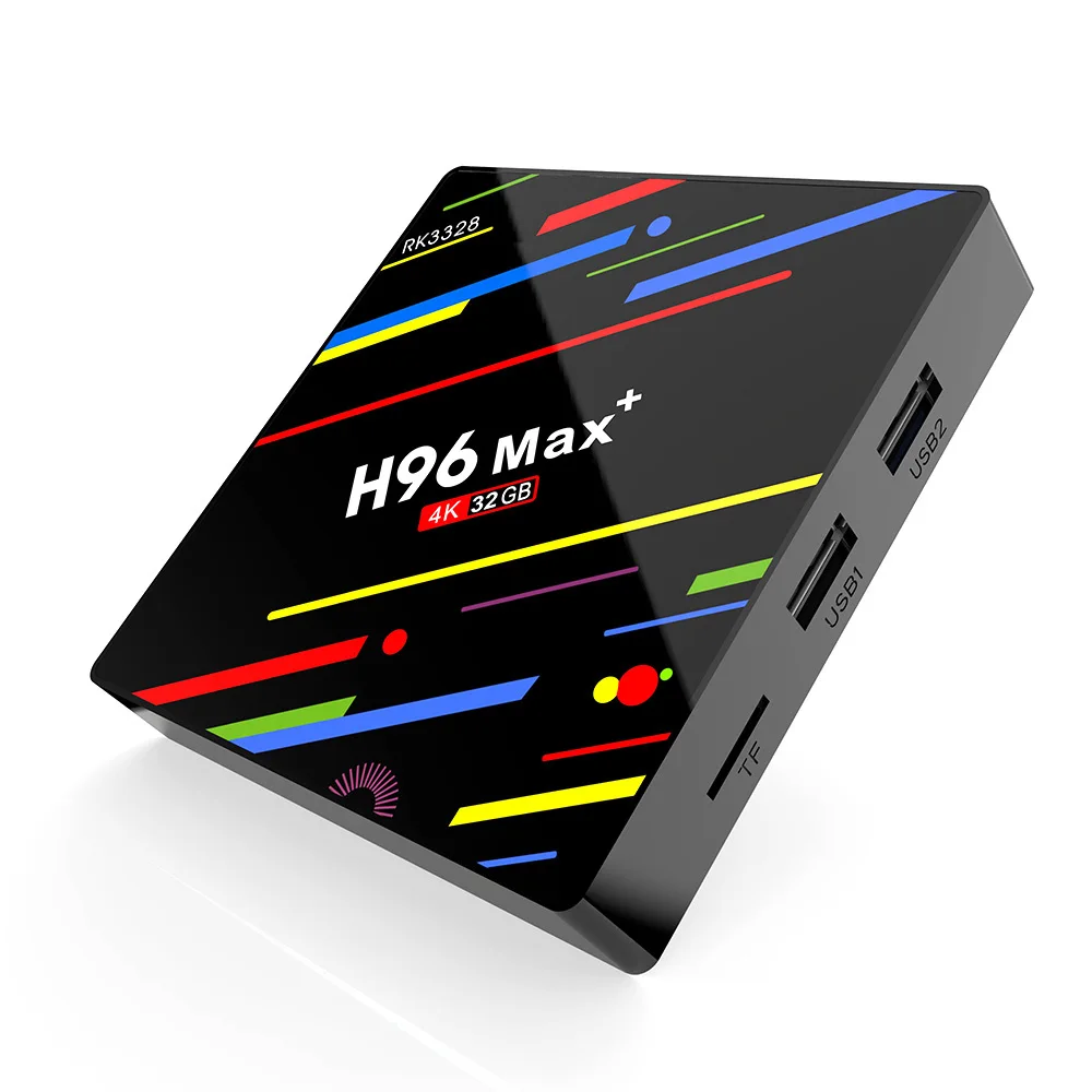 H96 MAX Plus 2G 16G Смарт ТВ-бокс на Rockchip RK3328 Android 8,1 tv Box 4 Гб ram 32 ГБ/64 Гб Rom 4K H.265 USB3.0 двойной wifi телеприставка
