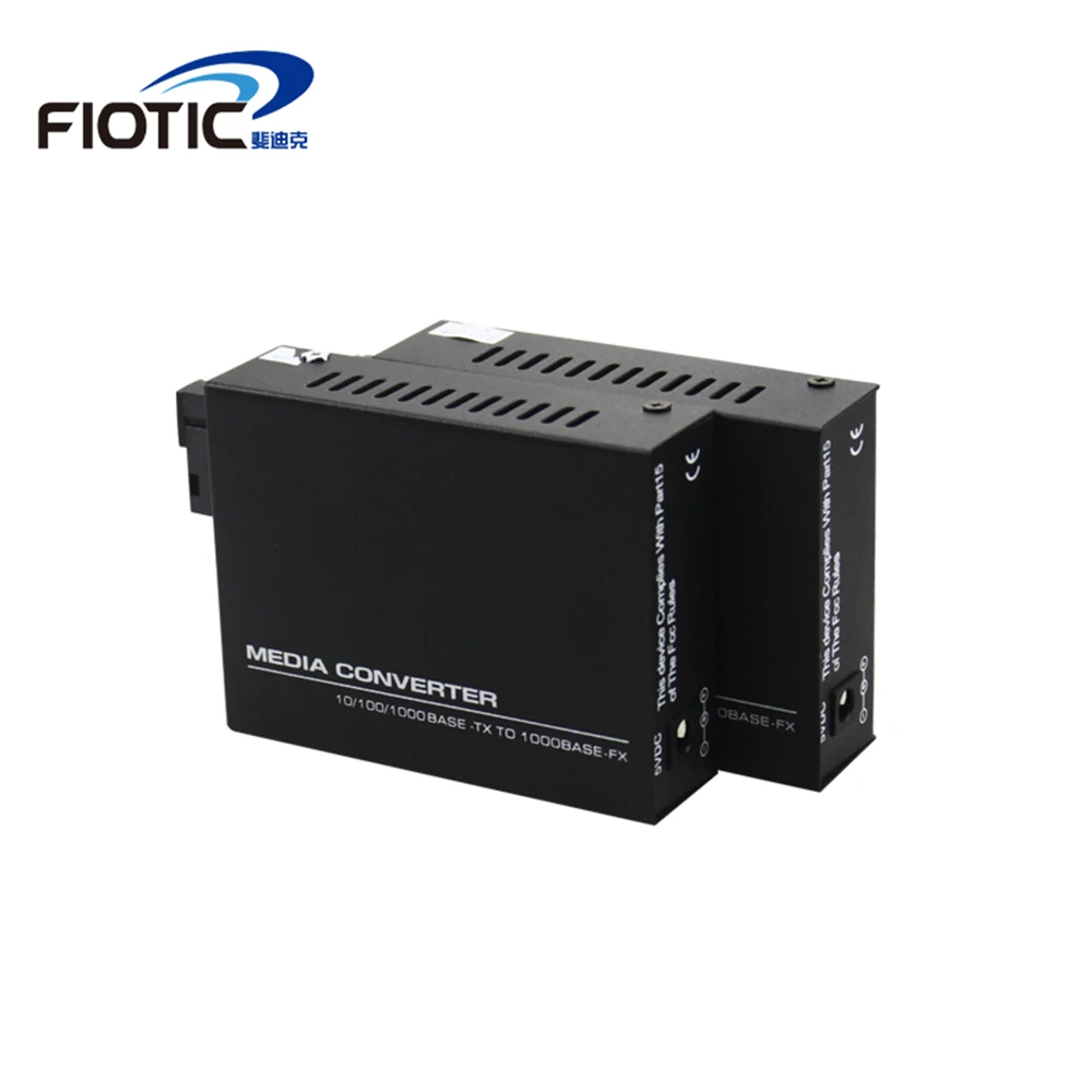 1 pair gigabit fibra optical to rj45 1000Mbps media converter  Singlemode fiber to ethernet switch Single fiber Transceiver