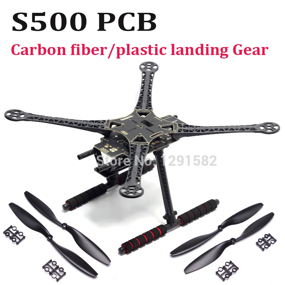 S500 500 мм Печатная плата версия четыре оси Qudcopter рама(F450 обновленная версия) с углеродное волокно/пластик шасси 1045 опора