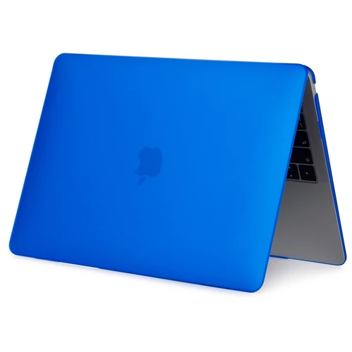 Matte dark blue Матовые чехлы для ноутбуков Apple macbook Air 13 11 Pro retina 12 13,3 15,4, чехол для Macbook New air 13 pro 13 с сенсорной панелью - Цвет: Matte dark blue