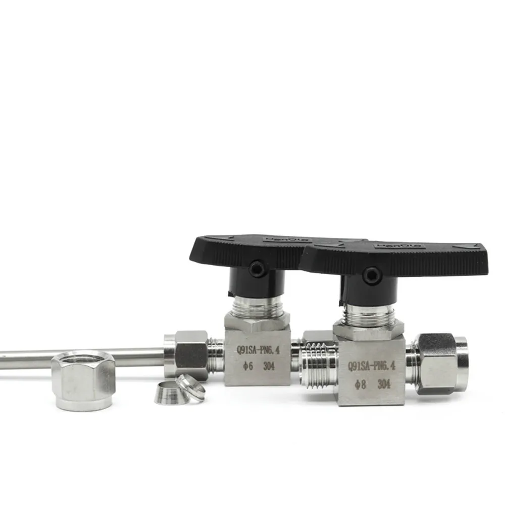 Шаровой кран 6 8 10 12 14 мм 1/8 1/4 3/8 трубка из нержавеющей стали 1/2 высокое давление