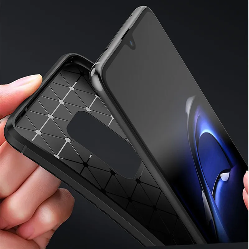 Чехол для Huawei Mate 20 чехол Pro противоударный мягкий силиконовый из углеродного