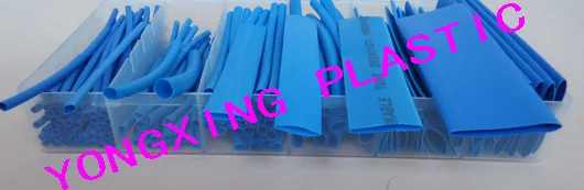 

155pcs/box 2.0/2.5/3.5/5.0/7.0/10.0/13.0/20mm heat shrink tubing kits red color shrink ratio 2:1 blue color