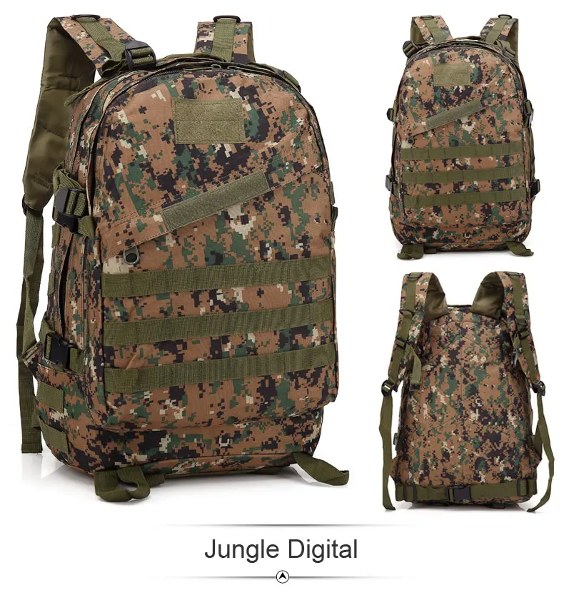 Jungle Digital 40л военный тактический рюкзак водонепроницаемый износостойкий открытый охотничий рюкзак походные рюкзаки камуфляжный рюкзак походные сумки - Цвет: Jungle Digital