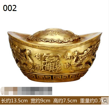 Медный медный слиток SCY 16504 + медные украшения Feng Shui lucky Wang технология домашнего