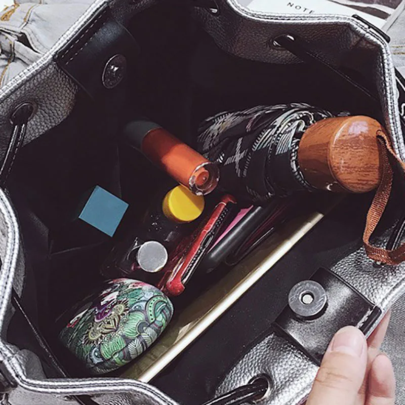 Женский рюкзак модный Повседневный для девочек подростков черный|Женские