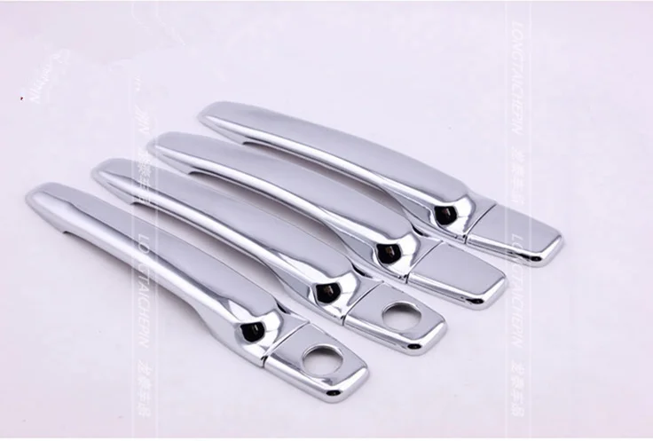 Новая хромированная Автомобильная дверная ручка + крышка чаши с двумя замочными