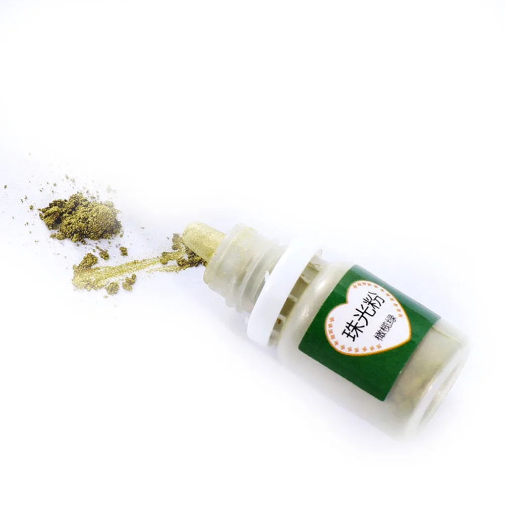 Olive green Ремесла пигмент порошок перламутровая слюда УФ Смола эпоксидный порошок DIY ремесла аксессуары WXV - Цвет: Olive green