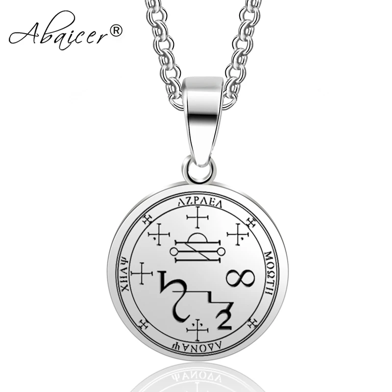 Sigil из 7 Archangel Michael Raphael Uriel Gabriel Talisman винтажное готическое ожерелье с ангелом
