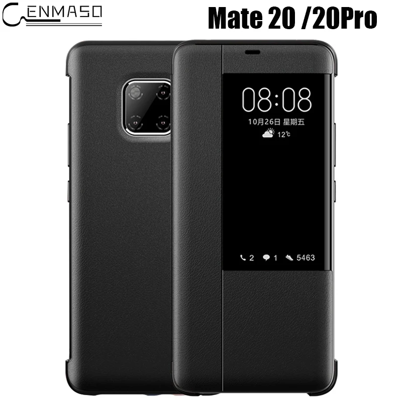 Для huawei mate 20 Pro Чехол флип кожаный чехол умный вид окна Защитная крышка для huawei mate 20 чехол mate 20 Pro Чехол