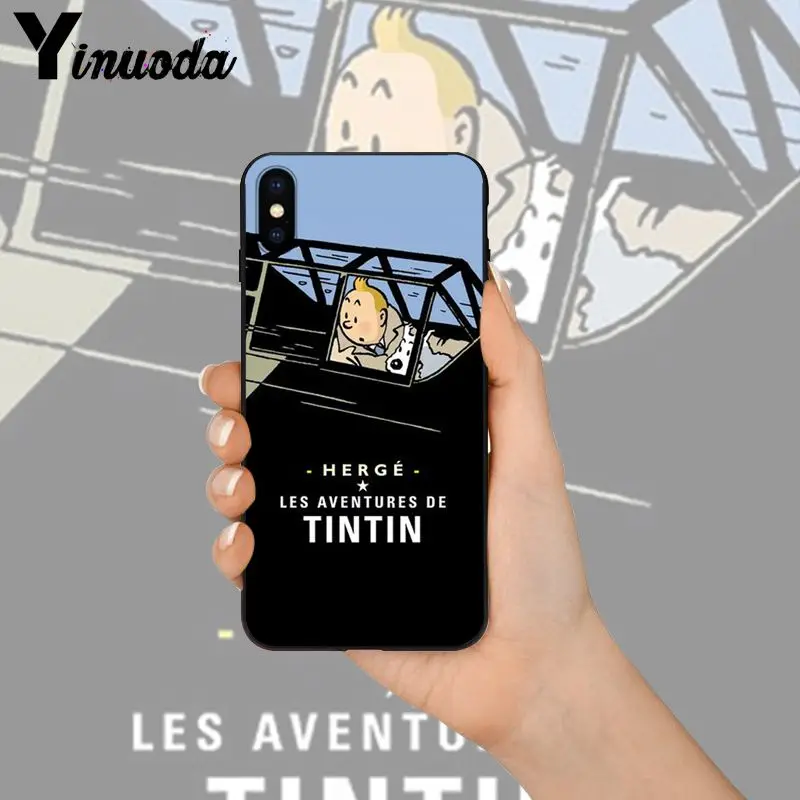 Yinuoda «Приключения Тинтина» Новинка чехол для телефона Fundas чехол для Apple iPhone 8 7 6 6S Plus X XS MAX 5 5S SE XR чехол
