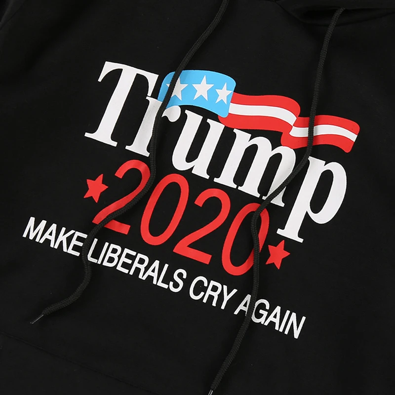 2020 американская президентская Мужская черная толстовка с капюшоном Trump Campaign