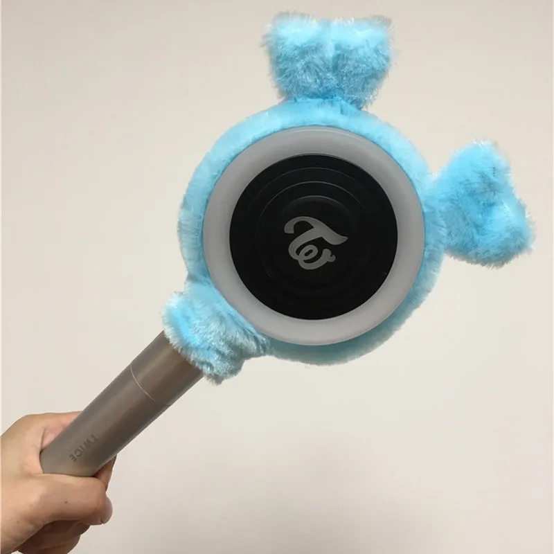 YOUPOP KPOP двухъядерный альбом CANDY BONG Z Light Stick, плюшевый чехол, крышка для головы, повязка на голову, световая палка, пальто, LU6745 - Цвет: Light blue Cover