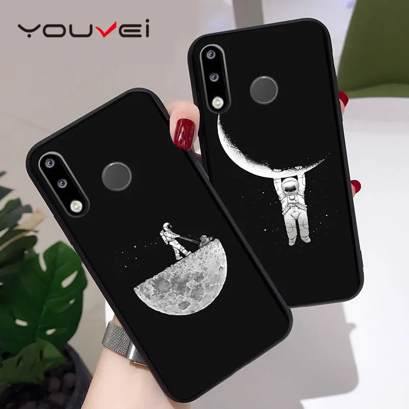 YOUVEI чехол для Coque huawei P30 P30 Pro Чехол черный мягкий TPU задняя крышка для huawei P30 Lite чехол для huawei P30 чехол для телефона