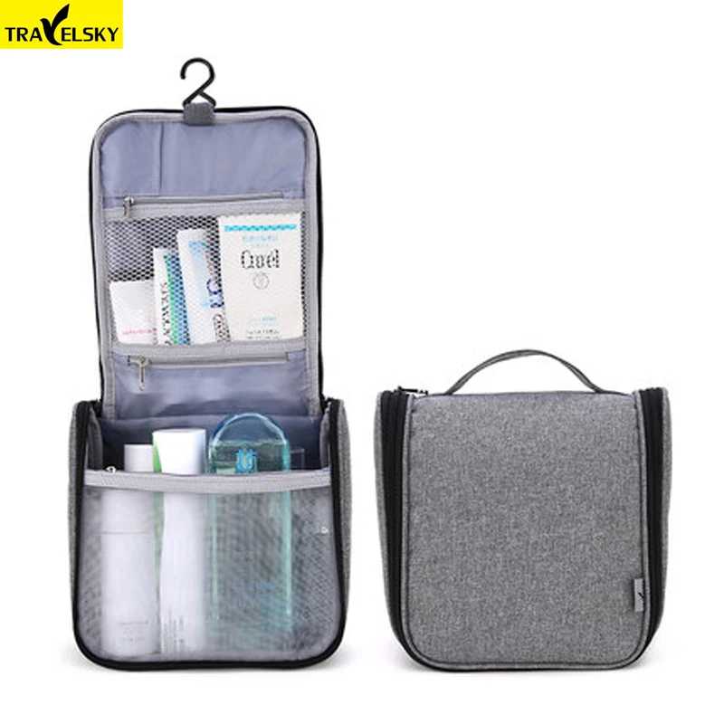 Travelsky New Arrival Lady's Large Travel Makeup Bag Woman Toilet Hanging Bags Make Up Kit Waterproof Travel Bag Free Shipping